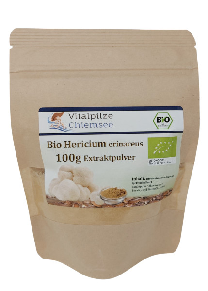 Bio Hericium Extraktpulver 100g Nachfüllpack
