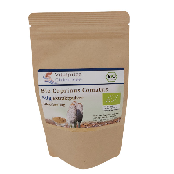 Bio Coprinus Extraktpulver 50g im Doypack